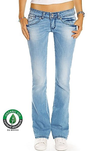 be styled Bootcut-Jeans Organic low waist Hüftjeans Damenhosen mit Bio Baum günstig online kaufen