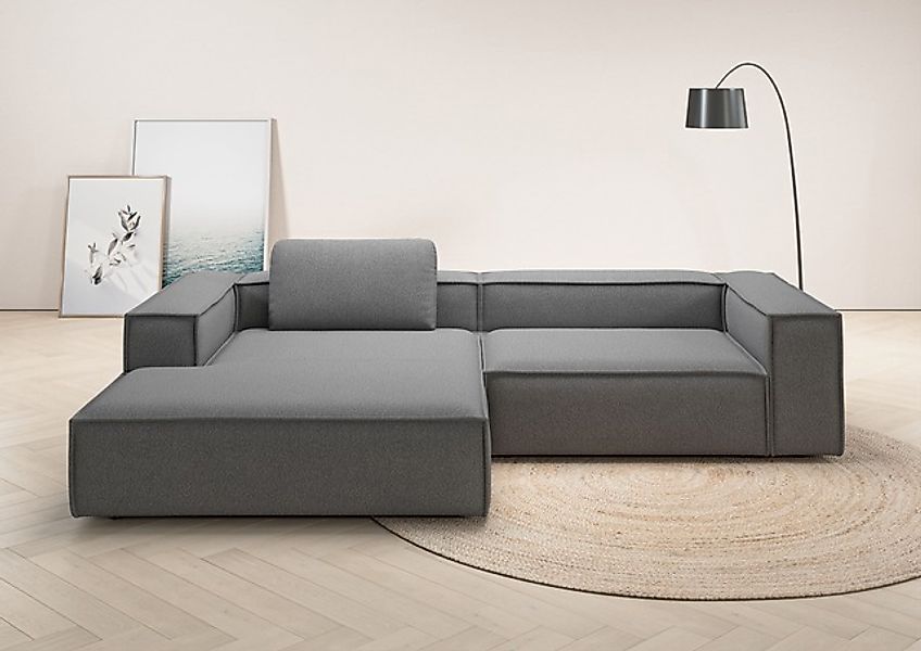 Home affaire Ecksofa »Watertown, modernes XXL L-Form, 306 cm breit« Großzüg günstig online kaufen