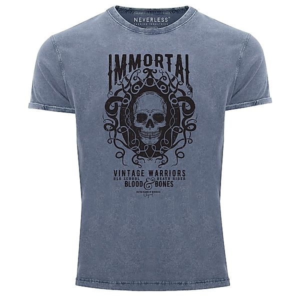Neverless Print-Shirt Neverless® Herren T-Shirt Vintage günstig online kaufen