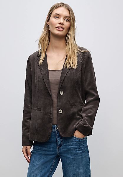 STREET ONE Kurzblazer mit Reverskragen und aus Cord günstig online kaufen