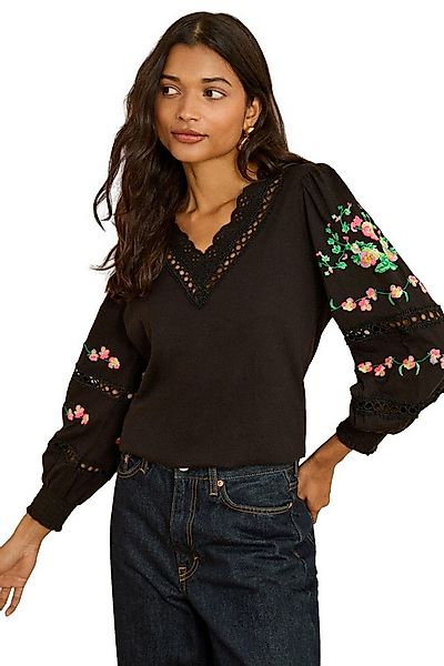 Love & Roses Langarmbluse Love & Roses Oberteil mit V-Ausschnitt, Regular ( günstig online kaufen