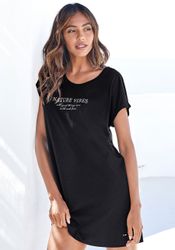 LASCANA Nachthemd Mit Folien- oder All over Druck günstig online kaufen