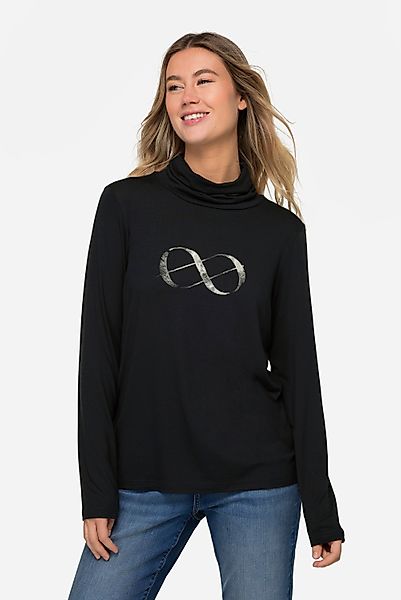 Laurasøn Longsleeve T-Shirt Rollkragen Laurasøn Logoprint günstig online kaufen