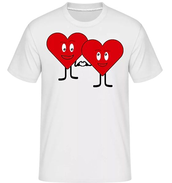 Zwei Herzen Lieben Sich · Shirtinator Männer T-Shirt günstig online kaufen