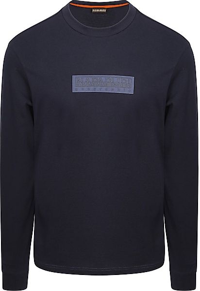 Napapijri Longsleeve T-shirt Logo Navy - Größe L günstig online kaufen