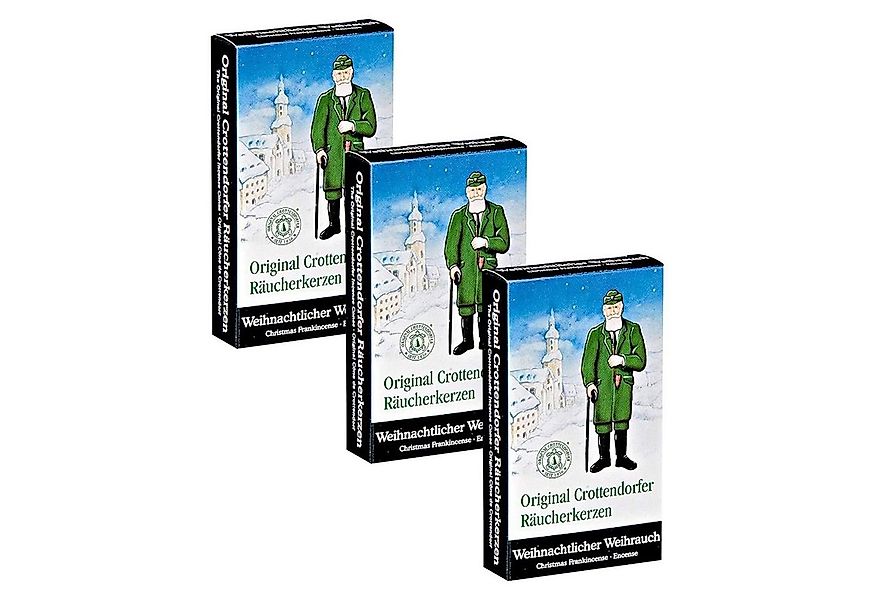 Crottendorfer Duftkerze 3 Päckchen - Weihrauch - 24er Packung günstig online kaufen