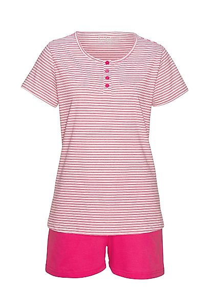 Vivance Dreams Shorty Set, 2 tlg. mit garngefärbten Streifen günstig online kaufen