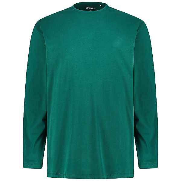 s.Oliver Basic-Longsleeve Farbe dunkelgrün Größe: 4XL günstig online kaufen