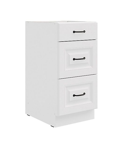 Küchen-Preisbombe Auszugsunterschrank 40 cm Küche Stilo Weiß Vollauszug Sof günstig online kaufen