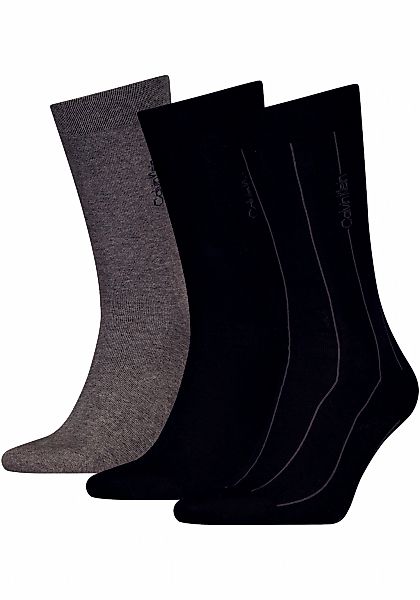 Calvin Klein Socken 3 Stk. tlg. mit dezenter Logoprägung günstig online kaufen