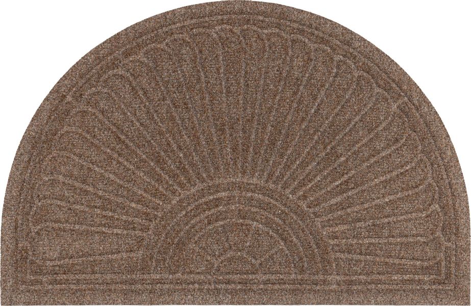 wash+dry by Kleen-Tex Fußmatte "DUNE Halfmoon taupe" rechteckig 8 mm Höhe S günstig online kaufen