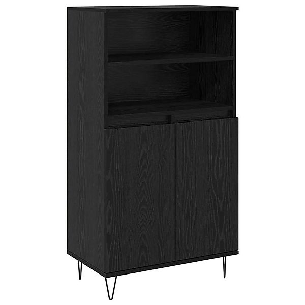 vidaXL Highboard Schwarz 60 x 36 x 110 cm Holzwerkstoff 879621 günstig online kaufen