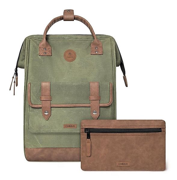 CABAIA Rucksack Waxed Cotton Backpack (Set, 3-tlg) günstig online kaufen