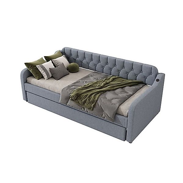 HAUSS SPOLE Schlafsofa 90x200cm Tagesbett mit ausziehbares Rollbett, USB-An günstig online kaufen