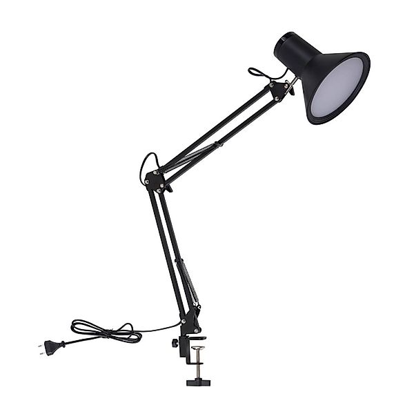 Lindby LED Klemmleuchte Undra 10019788 Dimmbar in Schwarz aus Metall 1-flam günstig online kaufen