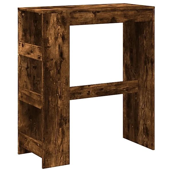vidaXL Bartisch mit Regal Räuchereiche 90x40x103,5 cm Holzwerkstoff 854377 günstig online kaufen