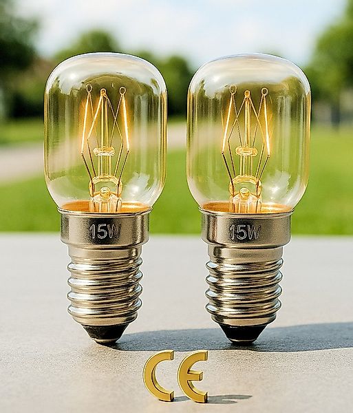 VABIONO Spezialleuchtmittel Backofenlampe E14 15W 2er Pack Backofen Mikrowe günstig online kaufen