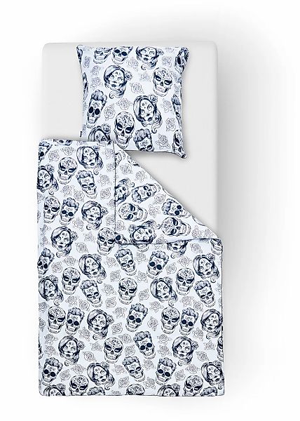 done. Bettwäsche "Skulls" beidseitig bedruckte Bettwäsche mit Keder günstig online kaufen