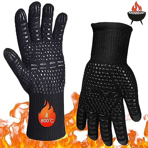 GOLDEN Grillhandschuhe Grillhandschuhe hitzebeständig feuerfeste Kochhandsc günstig online kaufen