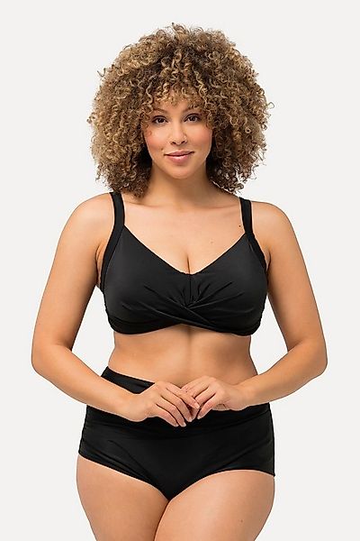 Ulla Popken Bustier-Bikini Bikini-Top Drapierung Softcups Träger verstellba günstig online kaufen