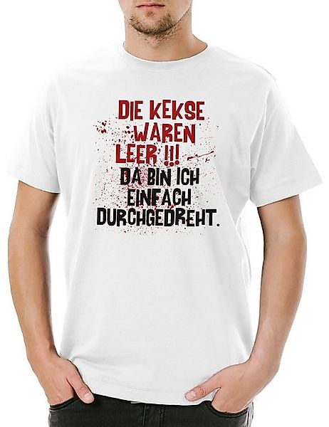 Urban Backwoods Print-Shirt Kekse Leer Durchgedreht Herren T-Shirt Fasching günstig online kaufen