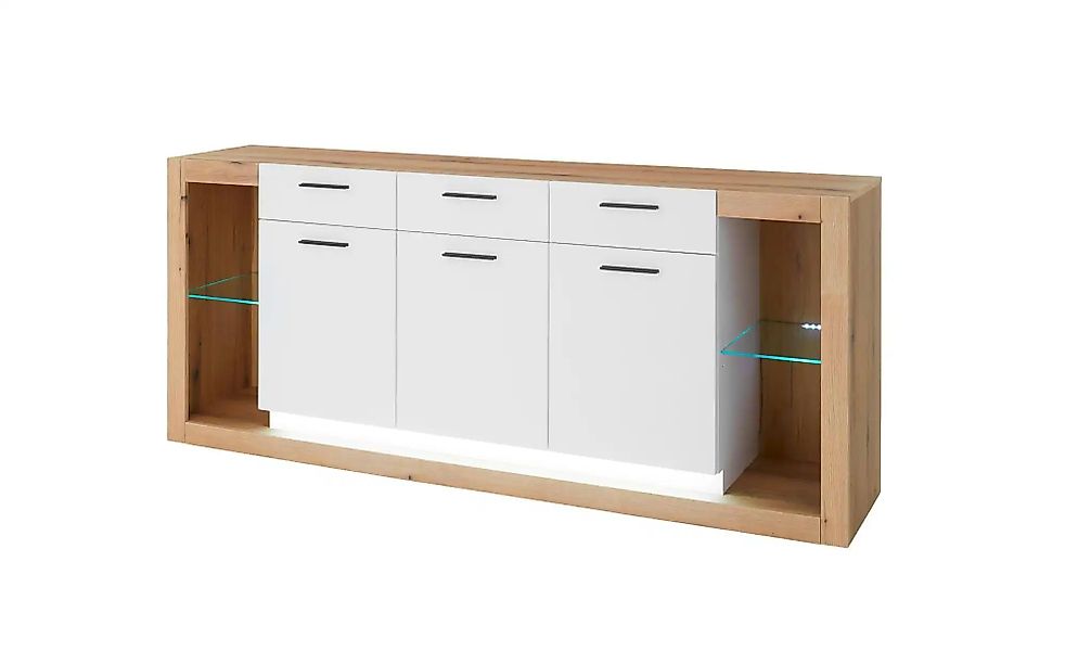 Sideboard  Busso ¦ braun ¦ Maße (cm): B: 198 H: 83 T: 43.0 Kommoden & Sideb günstig online kaufen