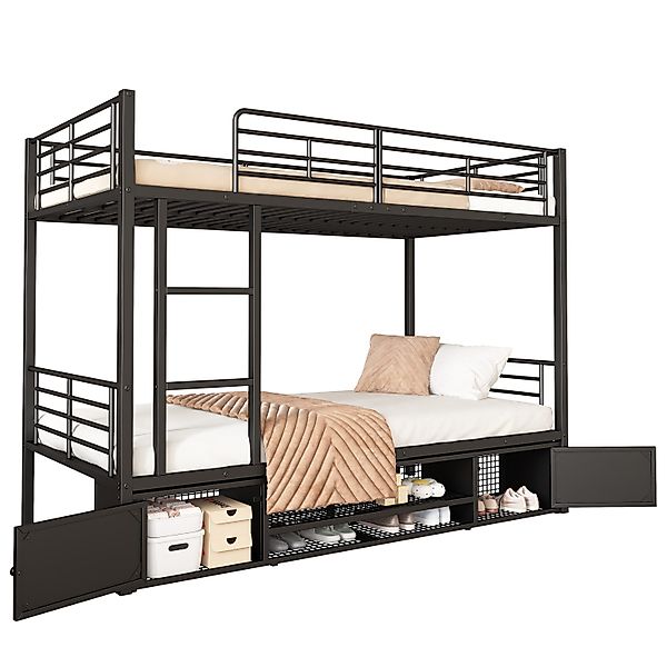 i@home Etagenbett Eisenrahmenbett, Offener schuhschrank, mit günstig online kaufen