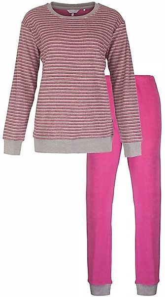 Tenderness Schlafanzug Damen Frottee Pyjama (2 tlg) mit Bündchen günstig online kaufen