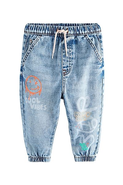 Next Schlupfjeans Jeans mit Graffiti-Print aus günstig online kaufen