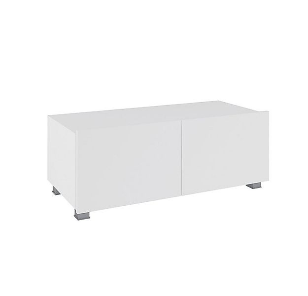 Lomadox Lowboard CAIRNS-132, in weiß Hochglanz, Modern, grifflos günstig online kaufen