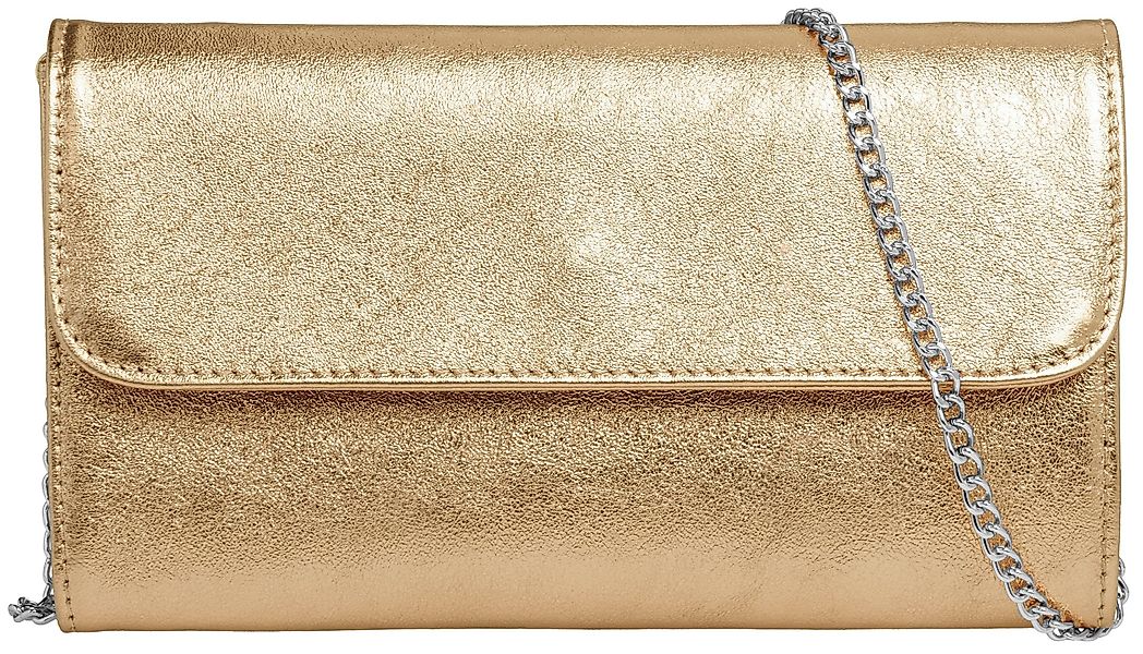 Caspar Clutch Abendtasche Metallic Leder Damen Tasche - PREMIUM LINE - Mode günstig online kaufen