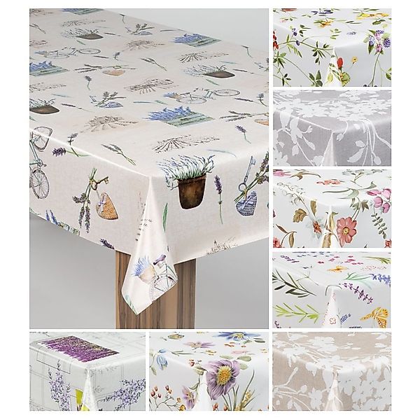 laro Tischdecke laro Wachstuch-Tischdecke Wachstischdecke Gartentischdecke günstig online kaufen