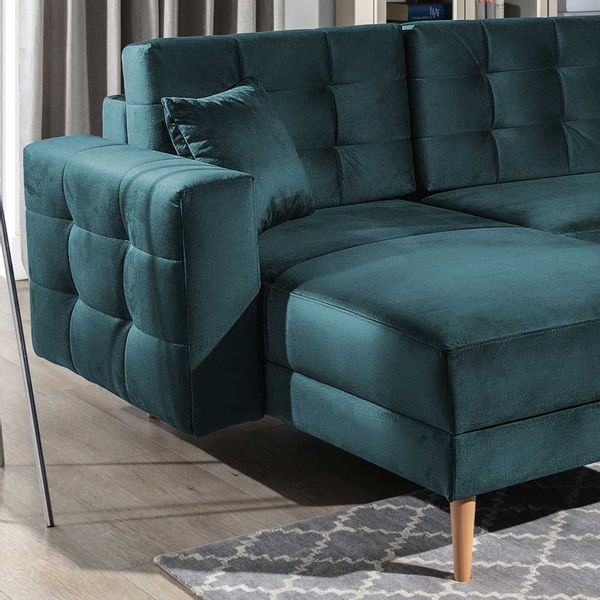 Wohnlandschaft Ecksofa mit Schlaffunktion und Bettkasten günstig online kaufen