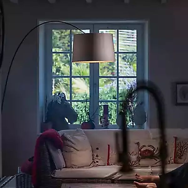 Foscarini Twiggy Elle Wood Bogenleuchte LED, schwarz - eiche günstig online kaufen