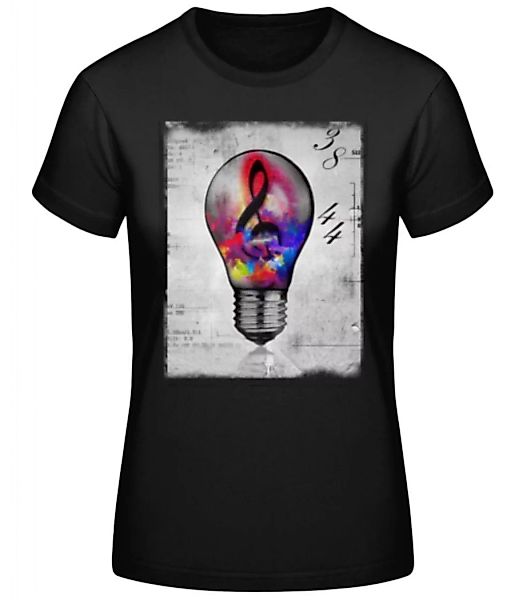 Bunte Glühbirne · Frauen Basic T-Shirt günstig online kaufen