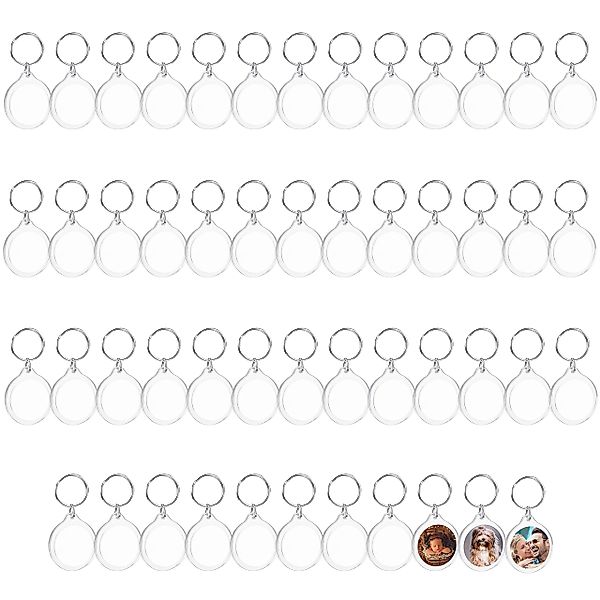 Kurtzy Schlüsselanhänger 4cm Schlüsselanhänger - Transparentes günstig online kaufen