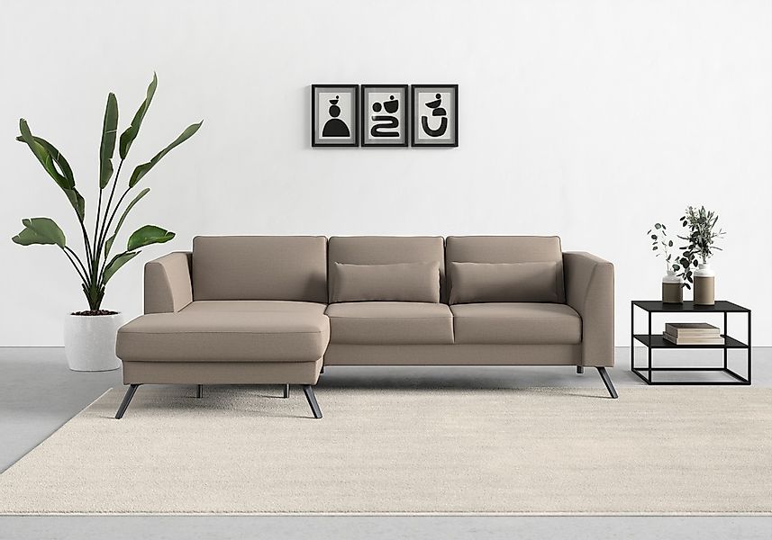 sit&more Ecksofa "Lindholm L-Form", mit Sitztiefenverstellung und Federkern günstig online kaufen