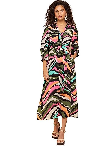 Love & Roses Midikleid Love & Roses Midi-Hemdblusenkleid, Zackenlitze (1-tl günstig online kaufen