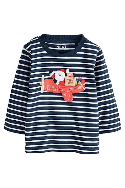 Next Langarmshirt Weihnachtliches, langärmeliges T-Shirt (1-tlg) günstig online kaufen