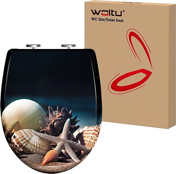 Woltu WC-Sitz (1-St), Toilettensitz, magnetisch, Toilettendeckel mit Absenk günstig online kaufen