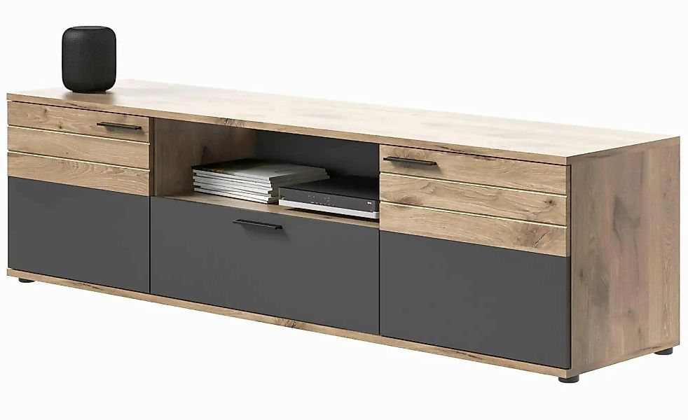 Lowboard  Monsano ¦ grau ¦ Maße (cm): B: 194 H: 53 Kommoden & Sideboards > günstig online kaufen