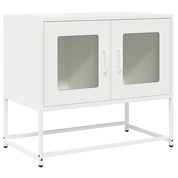 vidaXL TV-Schrank Weiß 68x39x60,5 cm Kaltgewalzter Stahl 853337 günstig online kaufen