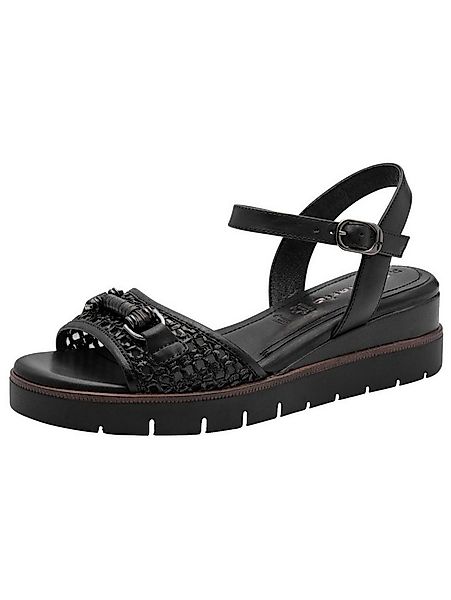 Tamaris Tamaris Sandalen Leder/Textil Keilsandalette günstig online kaufen