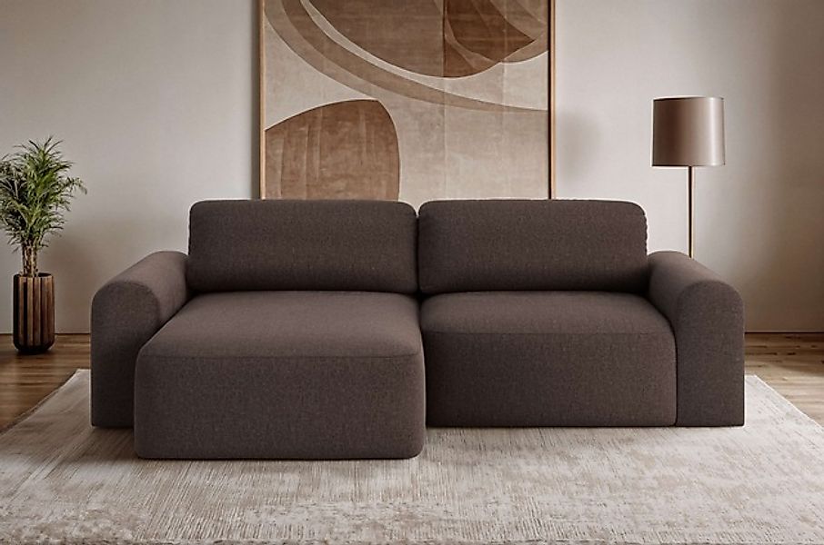 OTTO home Ecksofa »LEOO universell Schlafsofa mit Bettkasten, Maße B/T/H: 2 günstig online kaufen