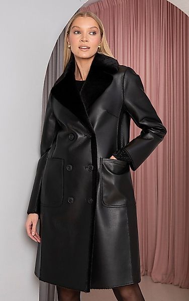 Passioni Lederimitatmantel Wendemantel in Lederoptik günstig online kaufen