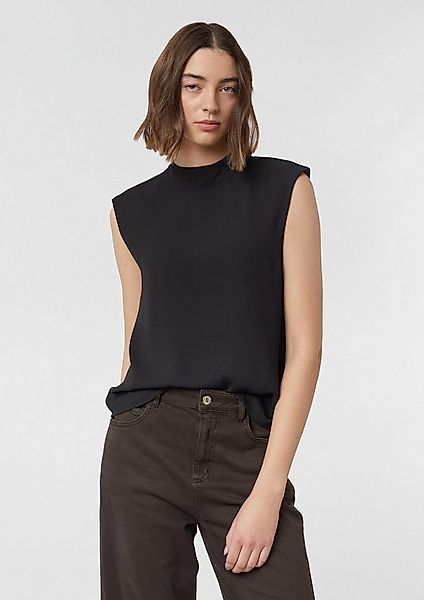 comma Blusentop Bluse Chiffonbluse mit subtilem Schulterpolster günstig online kaufen