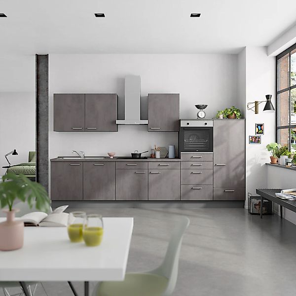 nobilia Küchenzeile ""Riva I"" vormontiert, Ausrichtung wählbar, Breite 360 günstig online kaufen