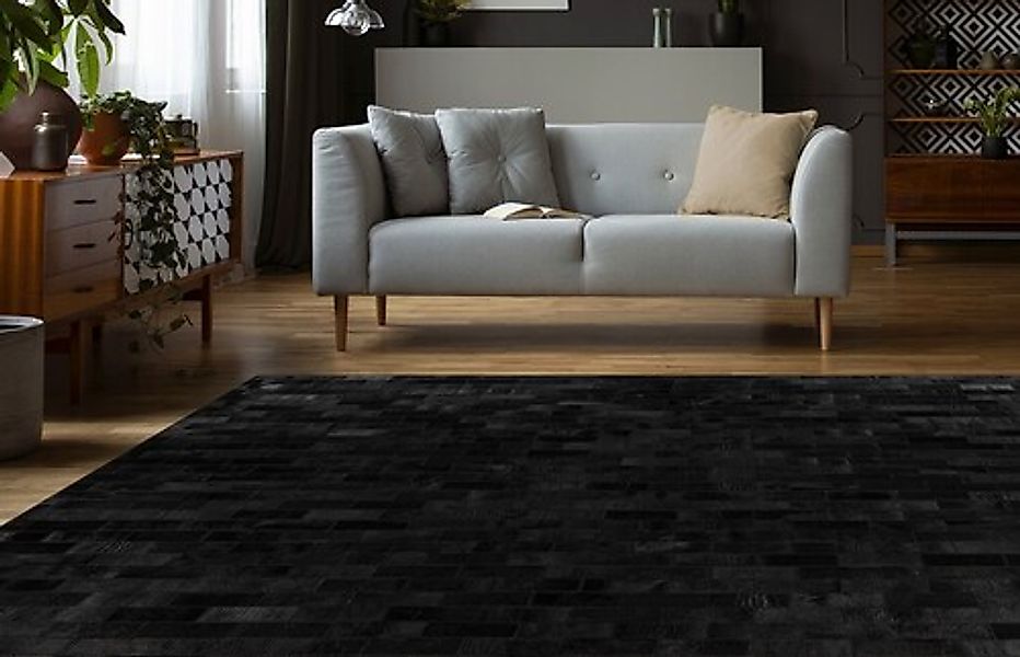 Kayoom Lederteppich »Ravi 100«, rechteckig, 8 mm Höhe günstig online kaufen