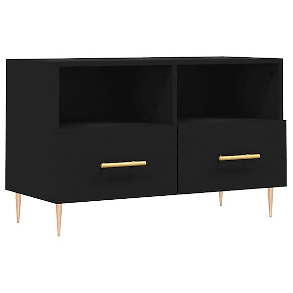 VidaXL TV-Schrank Schwarz 80x36x50 cm Holzwerkstoff  Modell 10 günstig online kaufen