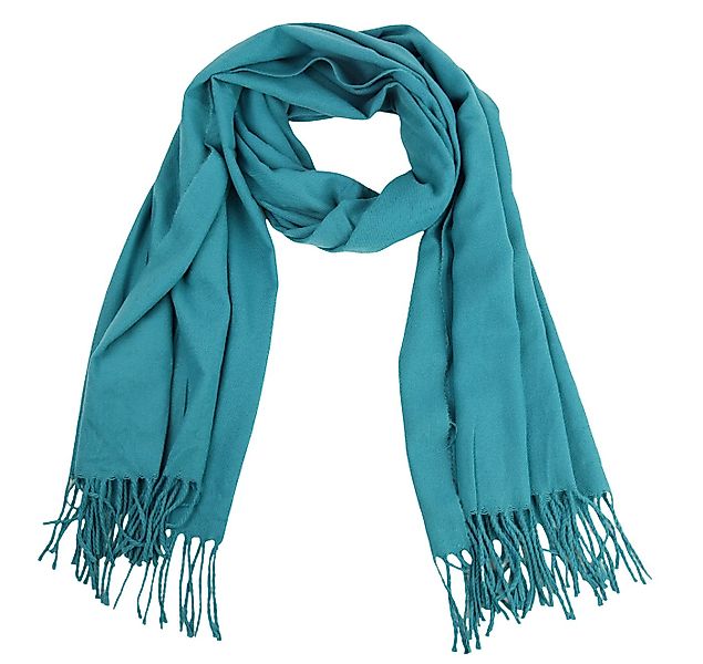 MIRROSI Modeschal weicher und warmer Unifarbe Schal mit Fransen, 70x180cm, günstig online kaufen